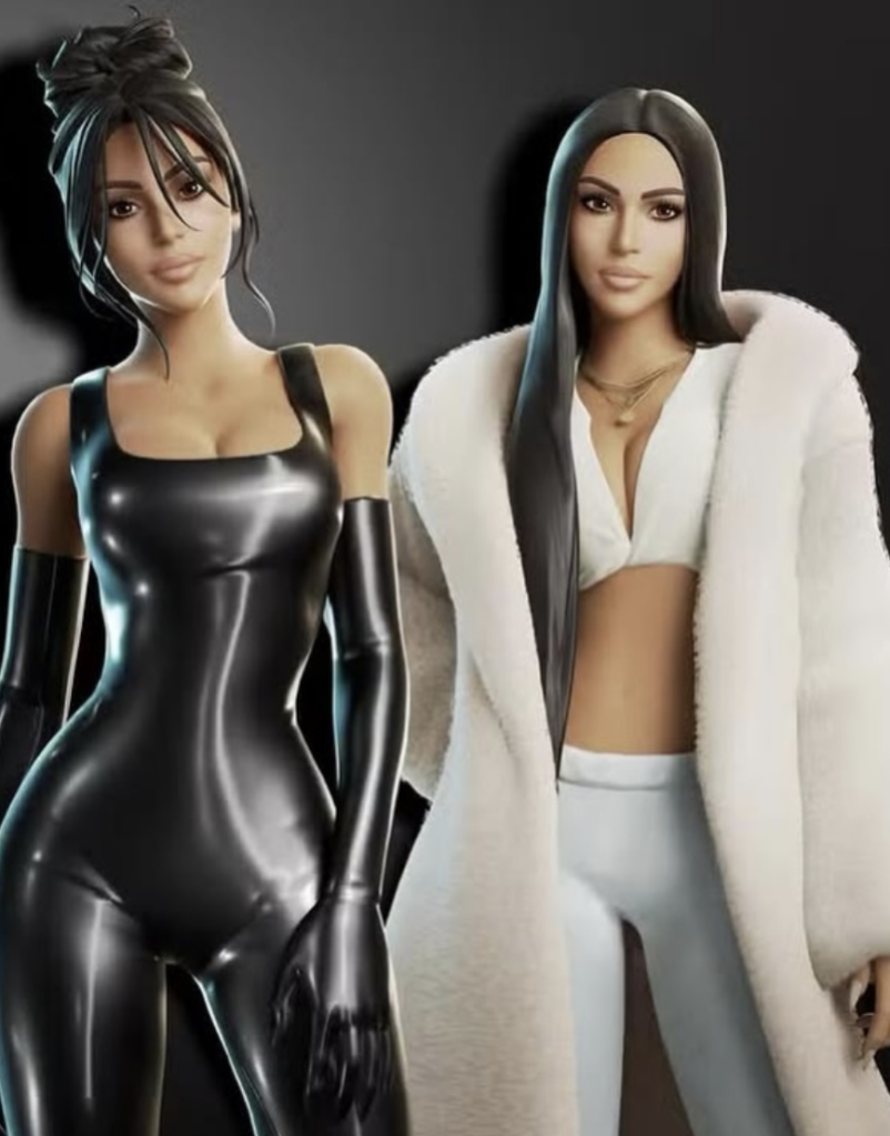 El skin de Kim Kardashian de Fornite